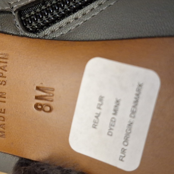 Rafella ladies tall boots, size 8 real mink - Picture 3 of 4